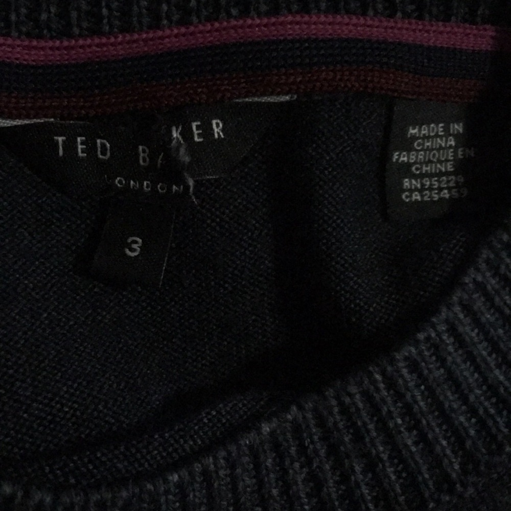 Ted Baker NEWAB Garment-Dyed Wool Sweater 3 - Picture 7 of 7